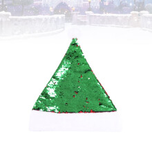 Groene kerstmuts met pailletten – 1 stuk