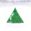 Groene kerstmuts met pailletten – 1 stuk 1