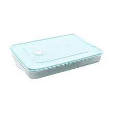Opruimingsartikelen! Voedselcontainers, fruitschaal, luchtdichte bewaarcontainer voor dumplings in de koelkast (enkellaags), plastic,