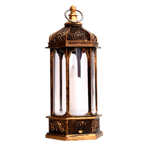 Lanterna a vento Six Corners Lighting Vintage Christmas LED Candle Lantern