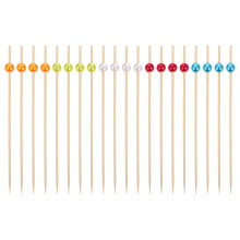 Palillos para frutas, 100 unidades, palillos desechables para frutas, palillos creativos para frutas, palillos decorativos para cócteles.