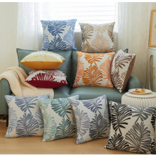 Capas de Almofada com Folhas Tropicais de Verão, 45x45cm, Estampa de Folhas de Palmeira, Capas de Almofada Decorativas para Exterior, para Sofá,