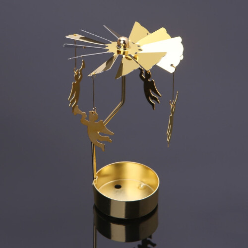 Rotating Carousel Tea Light Holder for Home Wedding 1