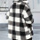 Μόδα Casual Ζεστό Gingham Teddy Coat για Γυναίκες 5