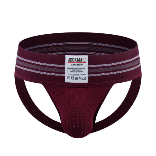 Ανδρικό Jockstrap με τσέπες, τσαντάκι, χαμηλοκάβαλο, αθλητικό εσώρουχο,