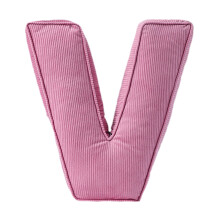 Pink Corduroy Plush Letter Pillow – A to Z Initial Decor for Sofa, Bedroom & Living Room (Compatible with Home Decor)