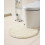 U-formet toiletmåtte Chenille 24 tommer 1