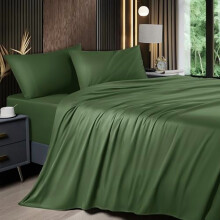 Bamboo Rayon Cooling Sheets Set Queen 4-Pc 16" Deep