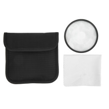 Camera Accessories for Creative Filmmaking, Vortex Distortion Special Effects Filter with Rotatable Mechanism, High Transparency Glass for Music