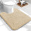 Chenille badmat 24x20 inch beige antislip 1
