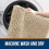 Chenille badmat 24x20 inch beige antislip 3