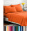 Microvezel lakenset met extra kussensloop, Twin XL oranje 1
