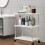 Rolling Storage Shelf Heavy Duty Plastic 360 Wheels 4