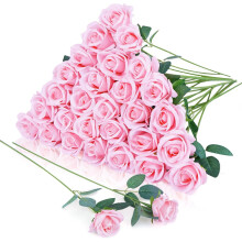30 roses artificielles en soie noire Ă longues tiges