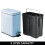 Small 1.3G Rectangular Metal Step Trash Can, Matte Light Blue, Removable Liner & Handle – Bathroom/Kitchen/Office – Compatible with Standard Bags 3