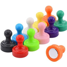 Gros aimants à punaises pour tableau blanc et réfrigérateur, aimants néodyme 10 couleurs, compatibles avec les tableaux blancs effaçables à sec
