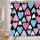 Boho Hjärtformad Duschdraperi 70x70 tum Polyester 3