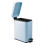Metal Step Trash Can 10L Matte Light Blue 5