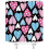 Boho Hjärtformad Duschdraperi 70x70 tum Polyester 4