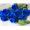 12 rosas pretas de seda com hastes longas 3