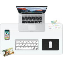 Clear Desk Pad Protector 24"x36", Transparent PVC Vinyl Mat for Desks, Laptops, Keyboards, Waterproof Writing & Mouse Surface