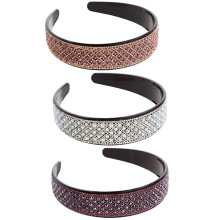 ZOUYUE 3er-Pack Strass-Haarbänder für Damen und Mädchen, breite, rutschfeste Haaraccessoires