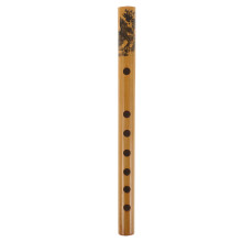 FRCOLOR Flety bambusowe, klarnet 6-otworowy, musical, bas, dziecko, uczeń, żółty