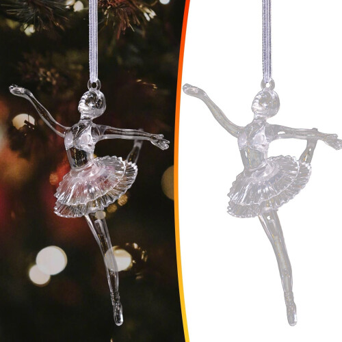 Akryl Ballerina Julepynt 12,5 cm