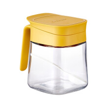 Recipiente cuadrado hermético para especias, tarro de cristal de 10,8 x 8 x 8 cm con tapa abatible | Almacenamiento de hierbas para despensa,