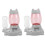 2 pcs Cat Automatic Water Dispenser Cat and Small Medium Dog Bowl Feeder 4