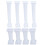 Roman Column Cake Pillars White Plastic 8 pcs 1