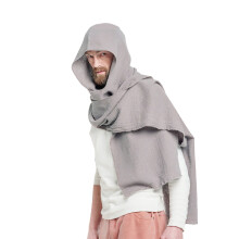Men Shawl Scarf Lightweight Long Scarf Shawl Retro Cotton Linen Outdoor Neck Wrap Clothing Accessory