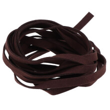 Soft Faux Leather Cord Suede String Rope Decoration Lacing Craft Jewelry DIY Deep Brown