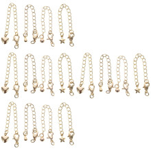 Goldene Verlängerungskette für Halsketten, Armbänder und Fußkettchen