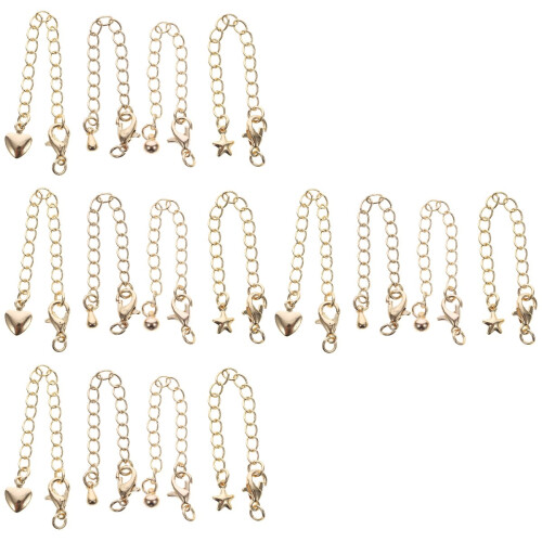 Catena di estensione dorata per collane, bracciali e cavigliere