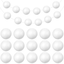 OUNONA 200pcs White Foam for Crafts, Projects, Wedding Decorations, and Creative Art Supplies for Crafters