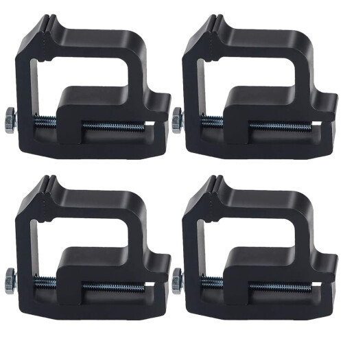 Σφιγκτήρες τέντας Worgeous4Pcs για σκάλα φορτηγού, κέλυφος τροχόσπιτου, μαύρο
