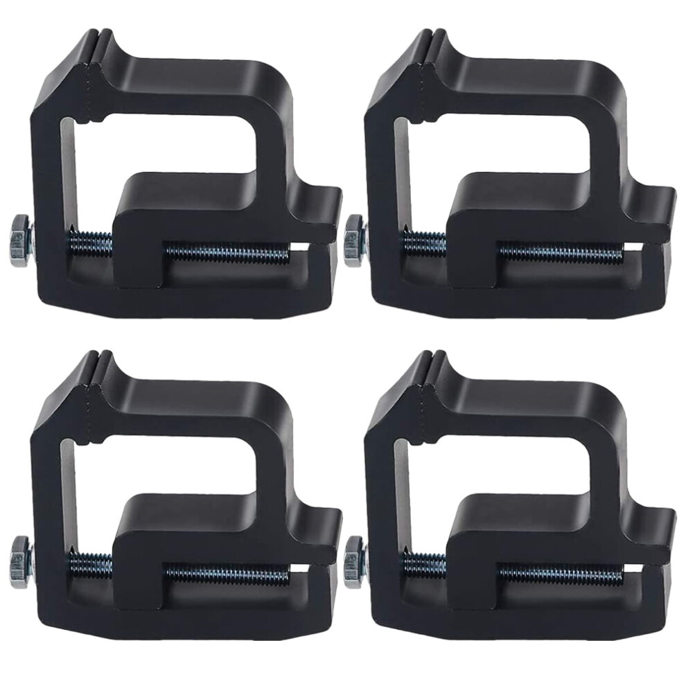 Worgeous 4 Pcs Canopy Clamps For Truck Ladder Rack Camper Shell Black 9313598880789