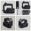 Klemmer til campingvogn/pickup truck, sorte, 4 stk. 5