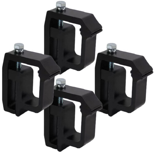 Σφιγκτήρες τέντας Worgeous4Pcs για σκάλα φορτηγού, κέλυφος τροχόσπιτου, μαύρο 2