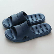 Fashion All Seasons Men Slippers Flat Non Lightweight Home Bathroom Waterproof Comfortable Hollow Sole Design Slippers for Men Navy 12.5