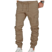 UTTOASFAY Παντελόνι για Άνδρες Ανδρικό Casual Fitness Bodybuilding Pocket Μονόχρωμο Αθλητικό