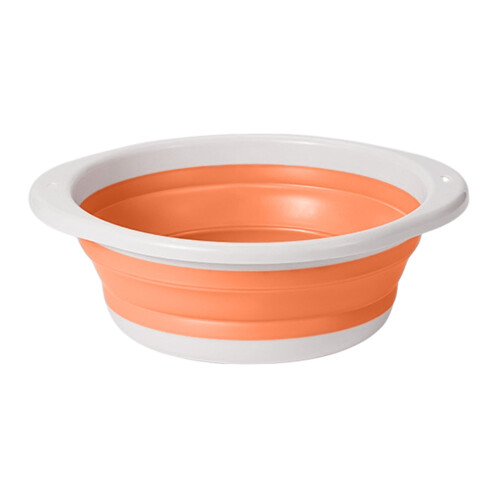 Orange bärbar hopfällbar handfat 1-pack 1
