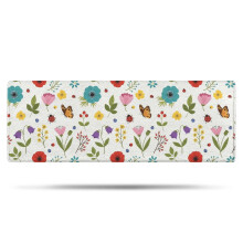 Tapis de bain en microfibre à motif floral, 43 x 119 cm, antidérapant
