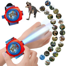 Dinosaurusprojectiehorloge voor kinderen met 24 afbeeldingen, oplichtend speelgoed voor peuters en kleuters – educatief speelgoed en leerzaam cadeau
