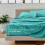 Ensemble de draps Queen – Microfibre hydro-brossée ultra-douce, 4