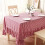 Rød og hvit gingham-duk med rysjer 120 x 60 tommer 100 % 1