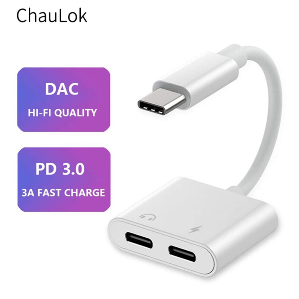 Eastin Usb C To Headphone Jack Adapter With 3.5Mm Aux Audio And Type C Charger Dongle Converter Usb C Earphone Adaptor 9448990341993