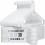 Cintres en plastique résistant - Blanc - Lot de 38 1