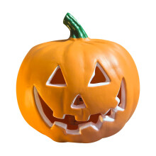 Wadada Jack O'Lantern Pompoenlamp – Werkt op batterijen, Halloween decoratie voor binnen en buiten, griezelig gezicht, feestartikel & cadeau –